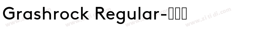 Grashrock Regular字体转换